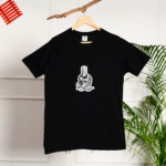 Peace of Death Printed Design T-Shirt - Black