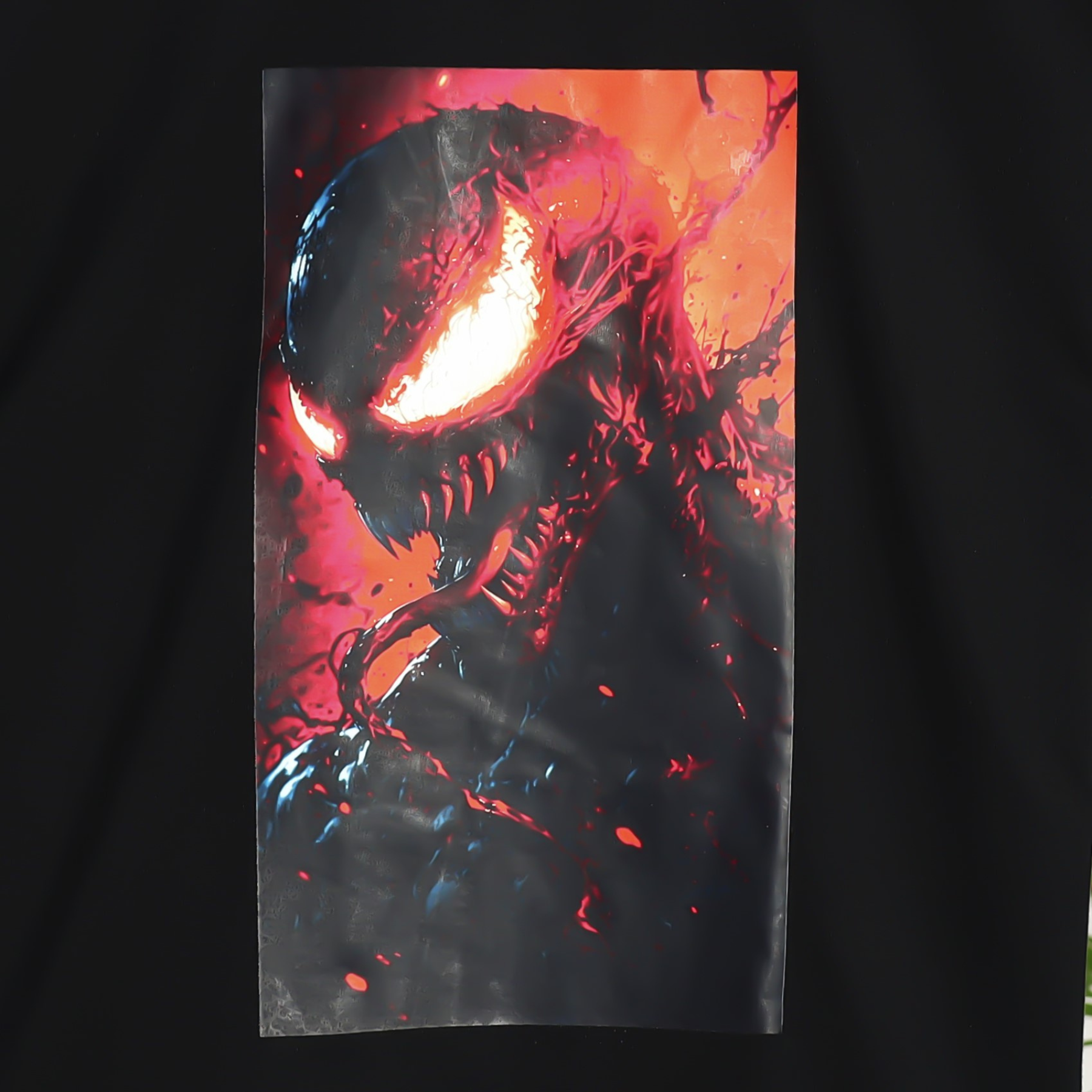 Red Venom Printed Design Oversized T-Shirt - Image 6