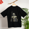 Moon knight Printed Design Oversized T-Shirt - Black