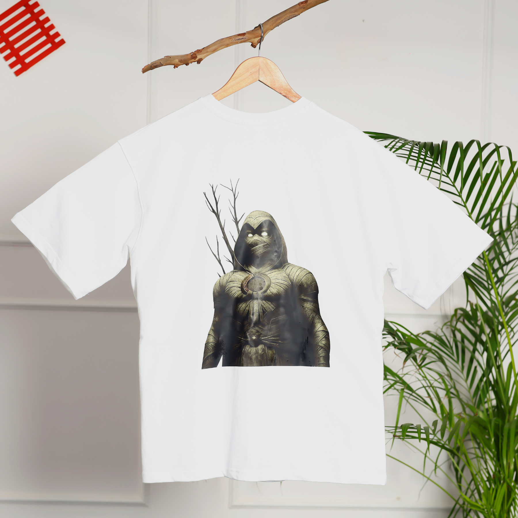 Moon knight Printed Design Oversized T-Shirt - Image 4