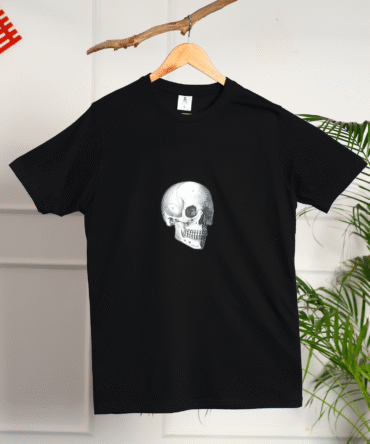 Skull Printed Design Cotton T-Shirt