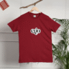 Ego Printed Design Cotton T-Shirt - Maroon