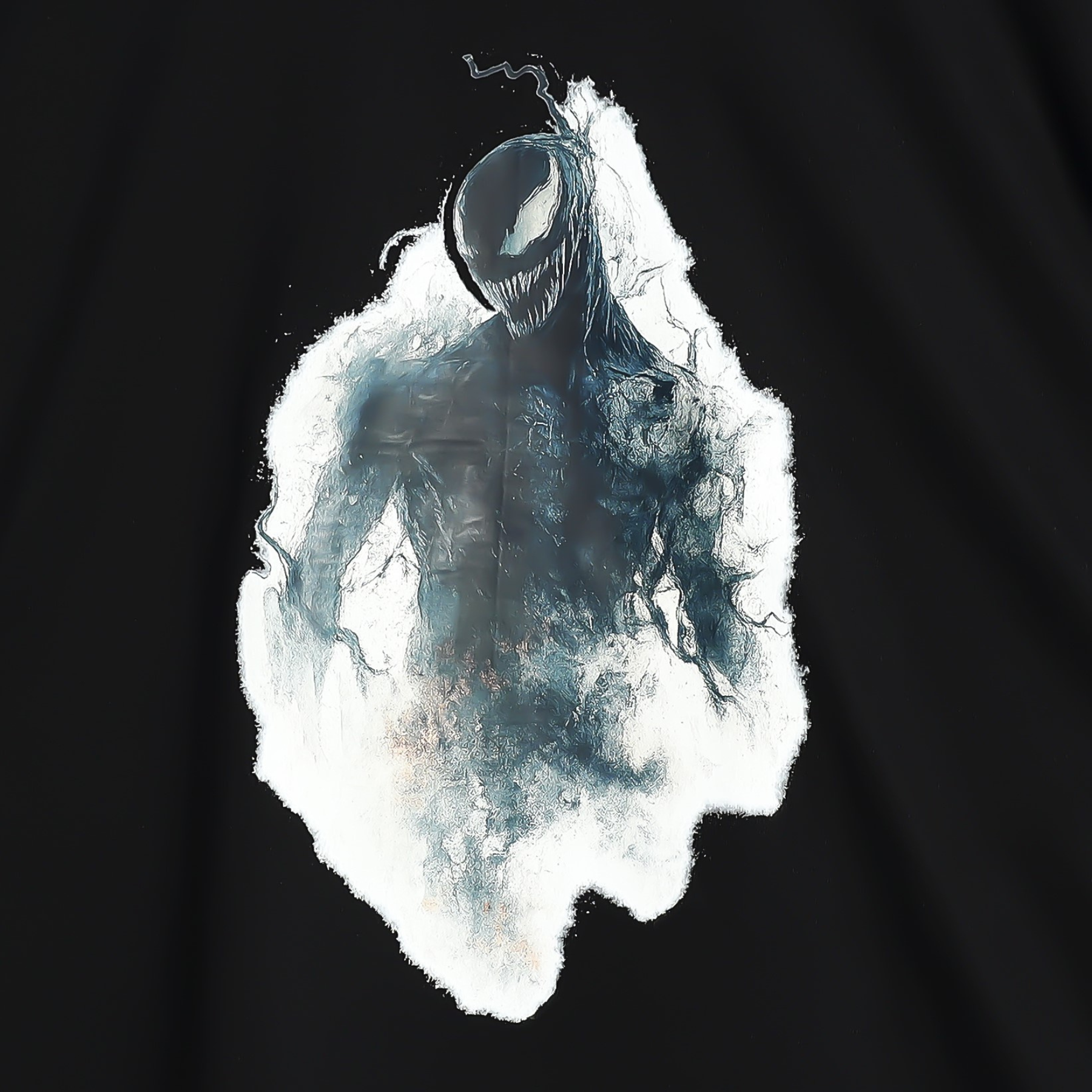 Black Venom Printed Design Oversized T-Shirt - Image 3