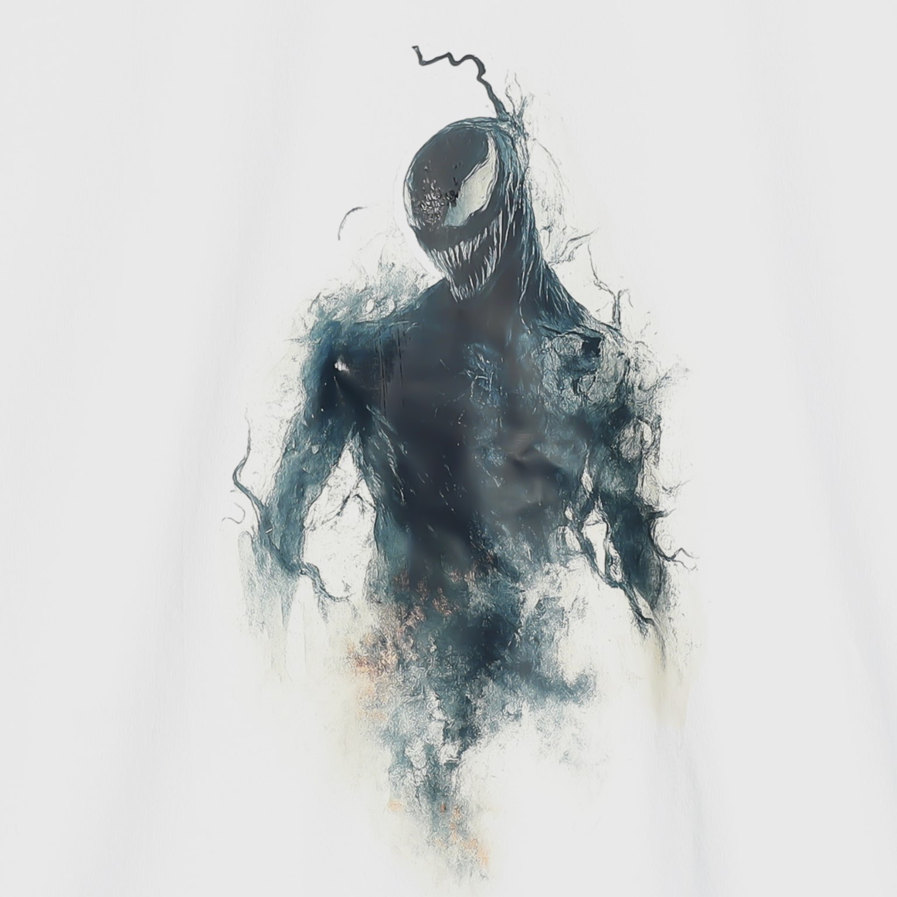 Black Venom Printed Design Oversized T-Shirt - Image 6