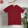 YN Printed Design T-Shirt - Maroon
