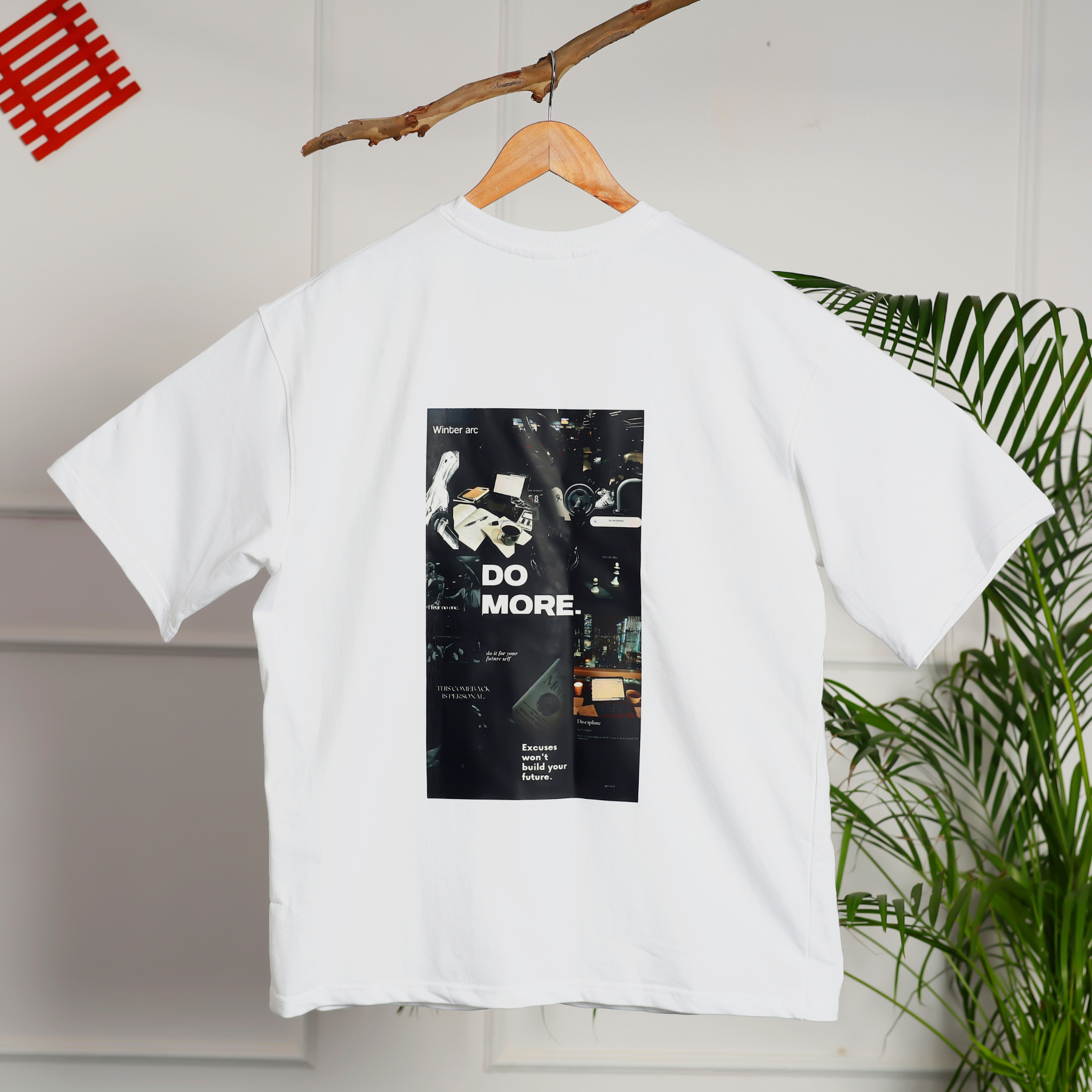 Do More Printed Design Oversized T-Shirt - Image 3
