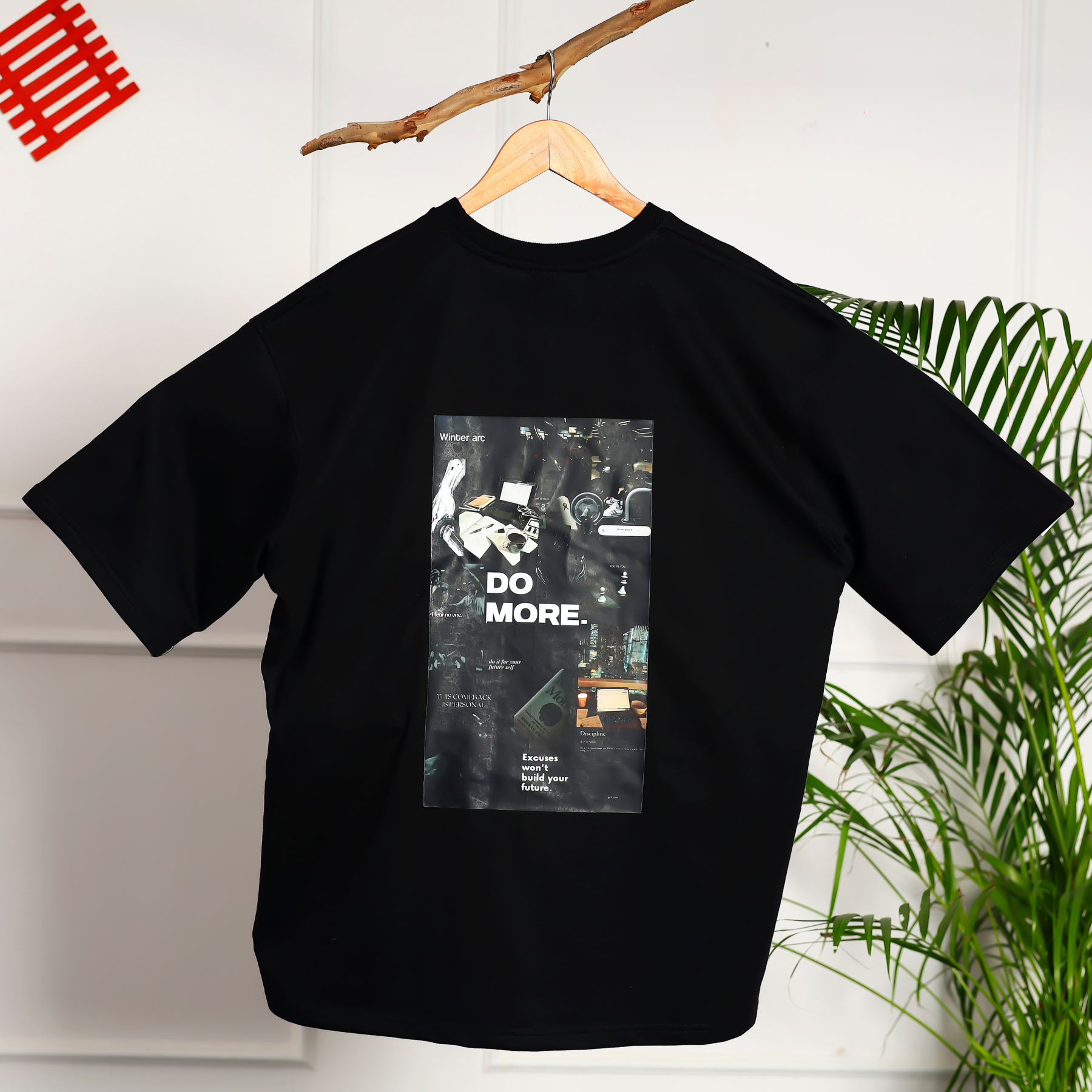Do More Printed Design Oversized T-Shirt
