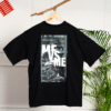 Me vs Me Printed Design Oversized T-Shirt - Black