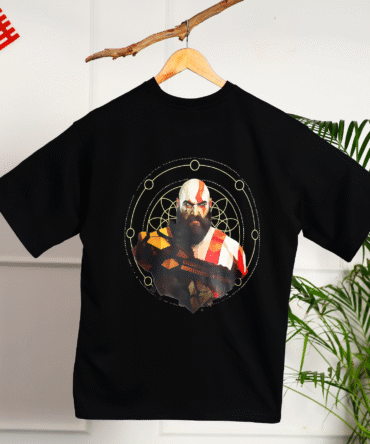 God of War Ragnarok Printed Design Oversized T-Shirt