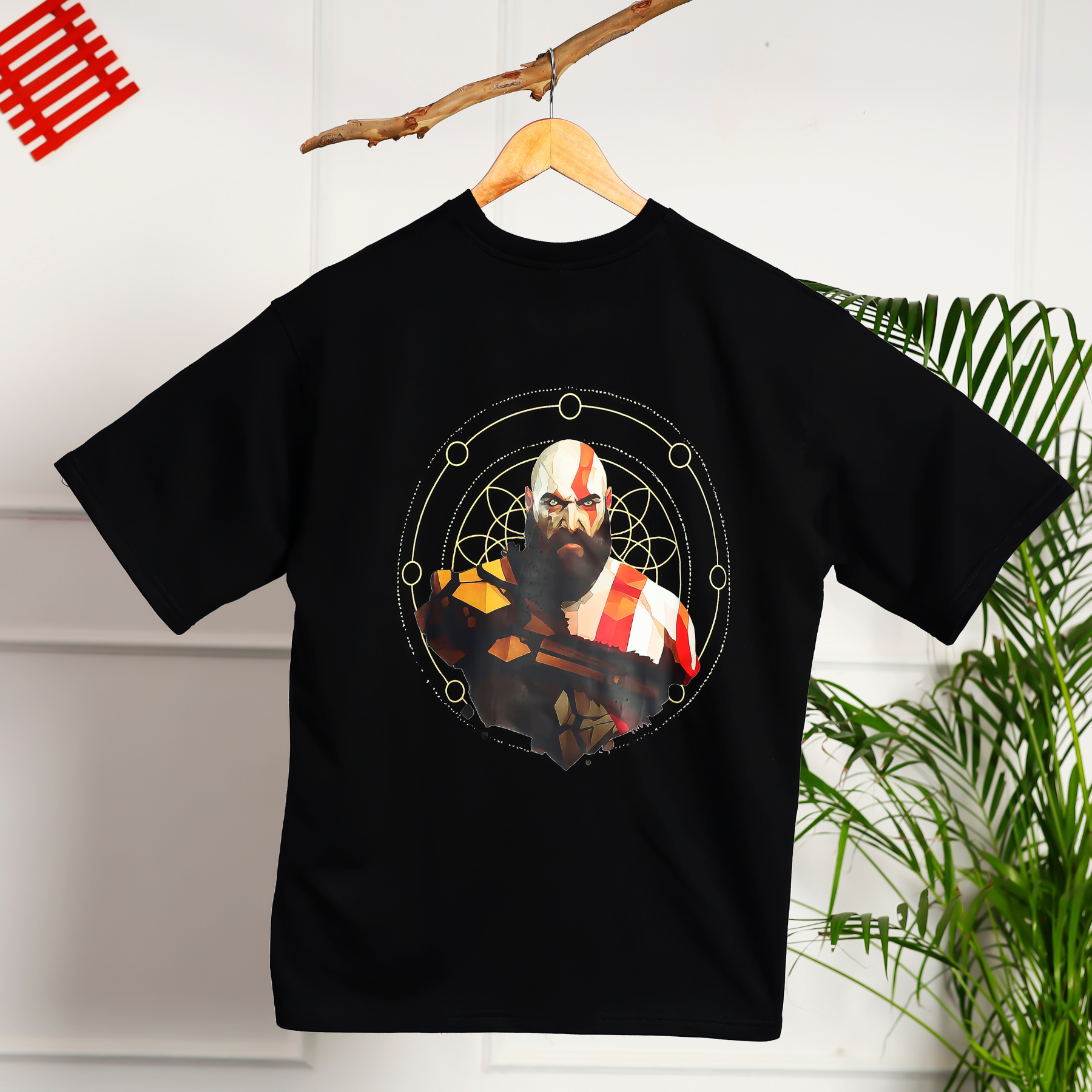 God of War Ragnarok Printed Design Oversized T-Shirt