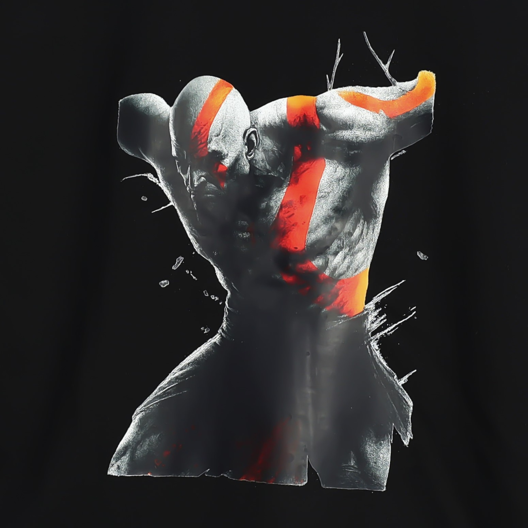 God Killer Kratos Design Oversized T-Shirt - Image 5