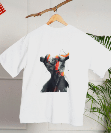 God Killer Kratos Design Oversized T-Shirt