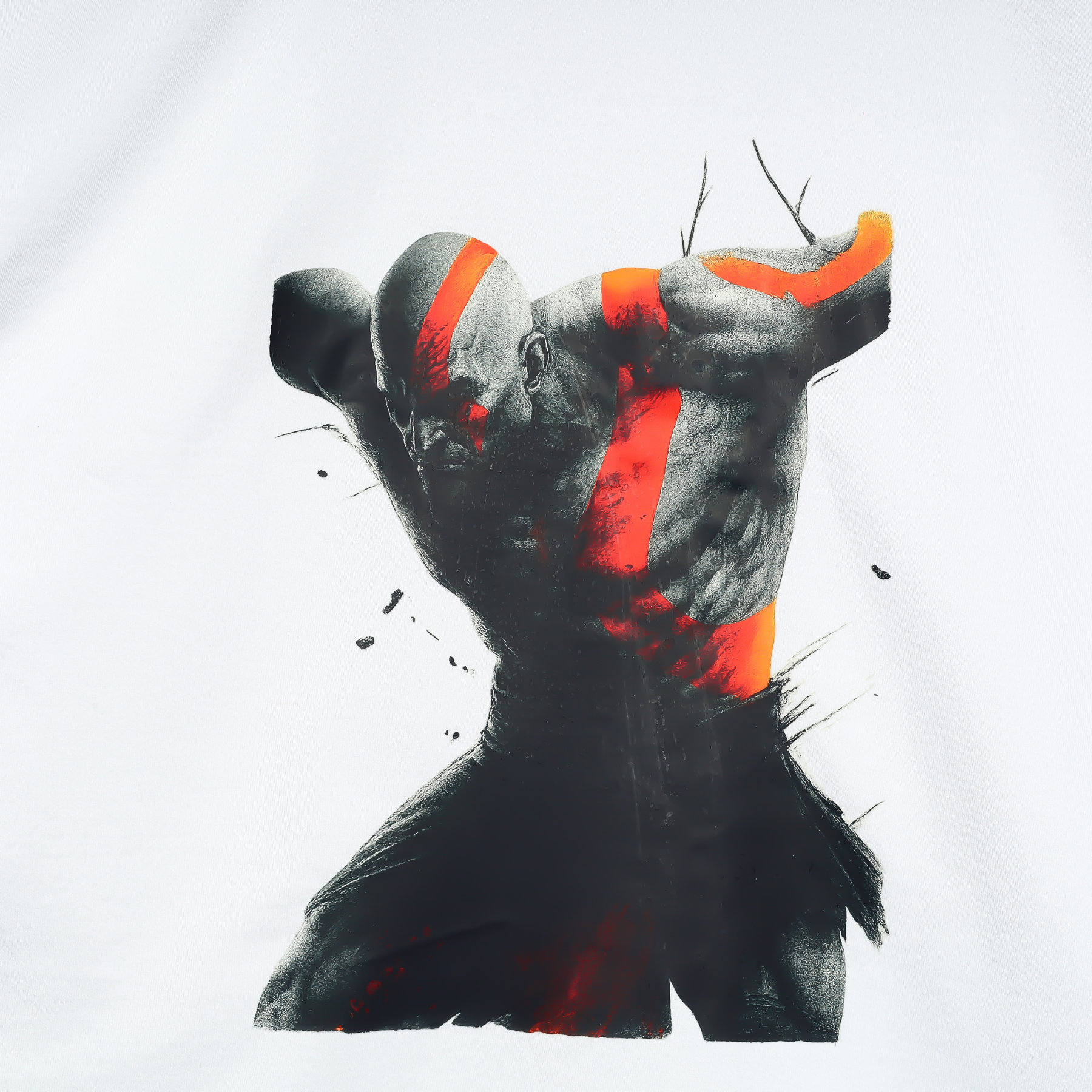 God Killer Kratos Design Oversized T-Shirt - Image 6