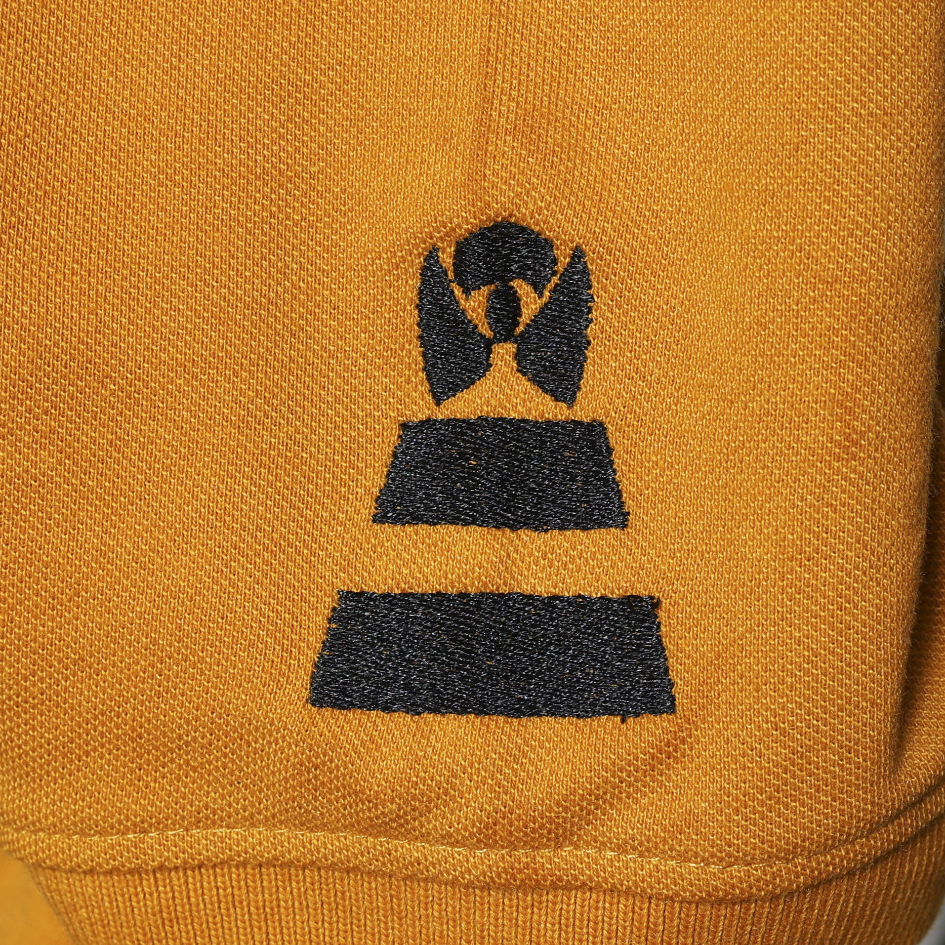 Polo Collar T-Shirt for Men – Capricorn Zodiac Mustard Edition - Image 4
