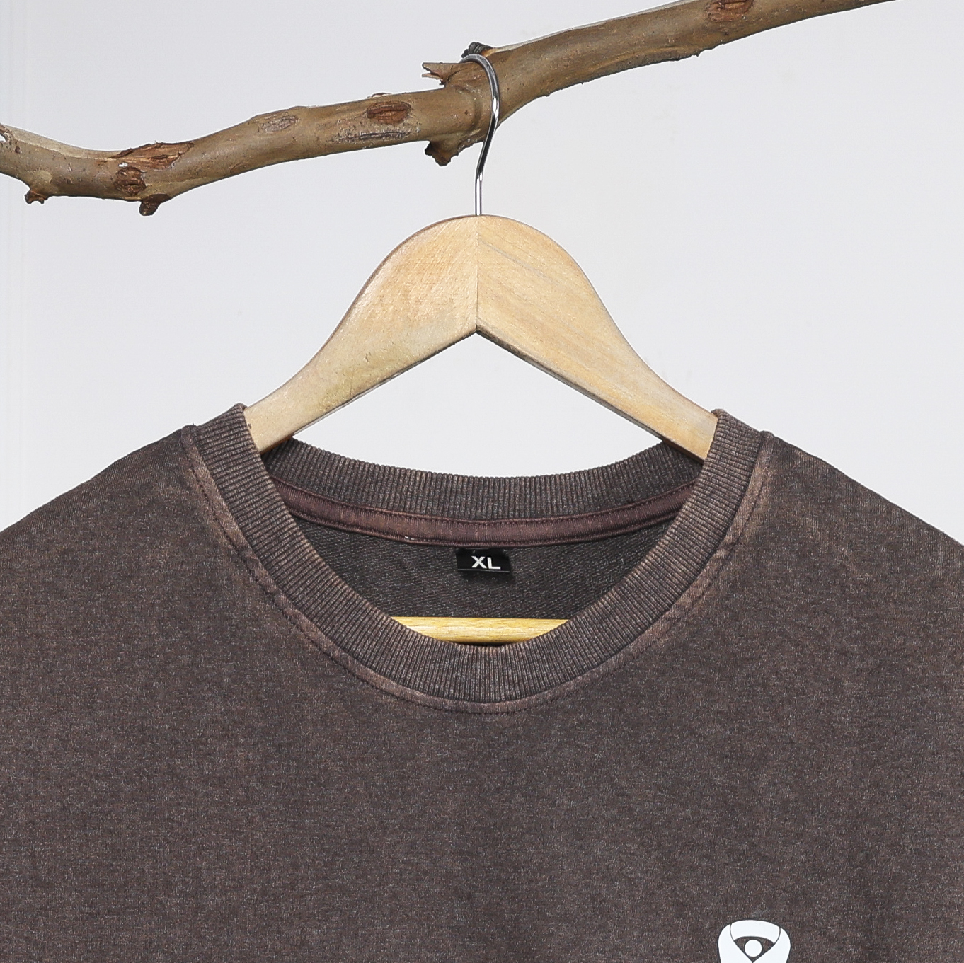 Acid Wash Oversized T-Shirt (Light Coffee) - Image 3