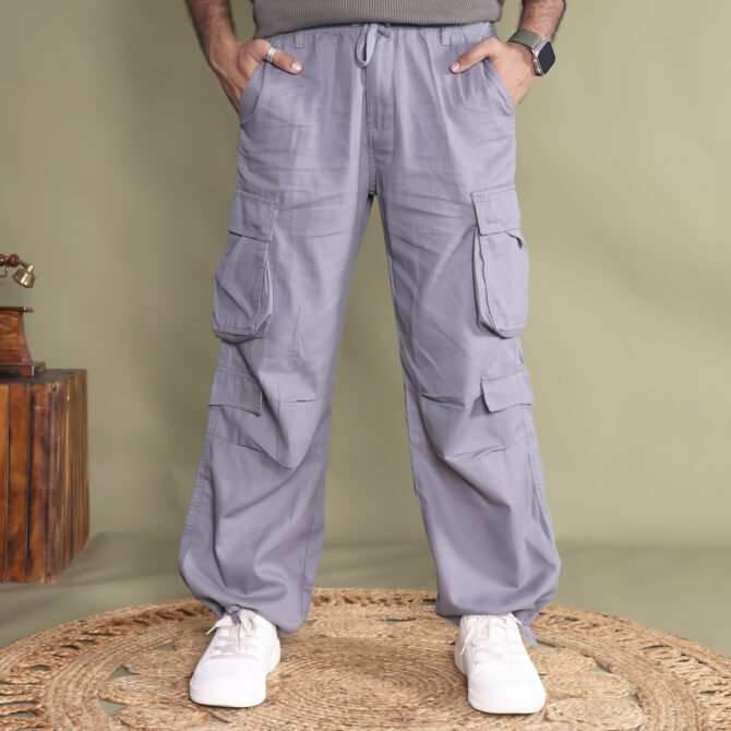 Men’s Baggy Regular Fit Cargo Pants - Image 6