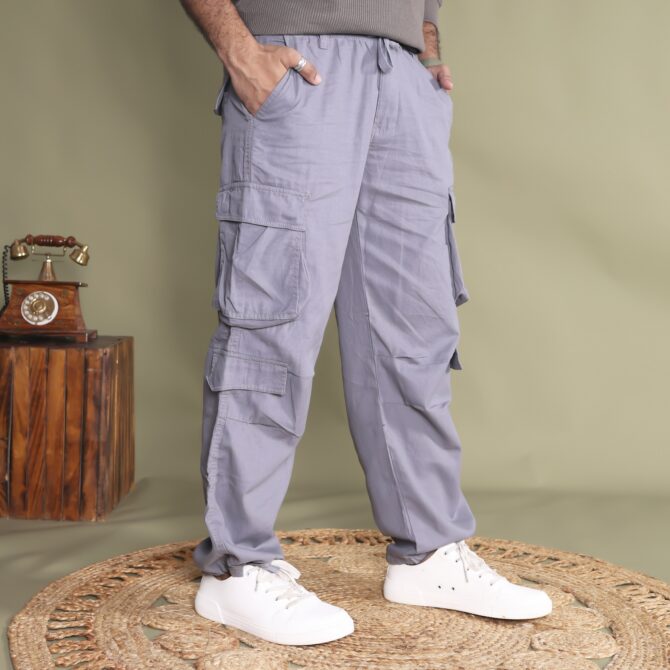 Men’s Baggy Regular Fit Cargo Pants - Image 8