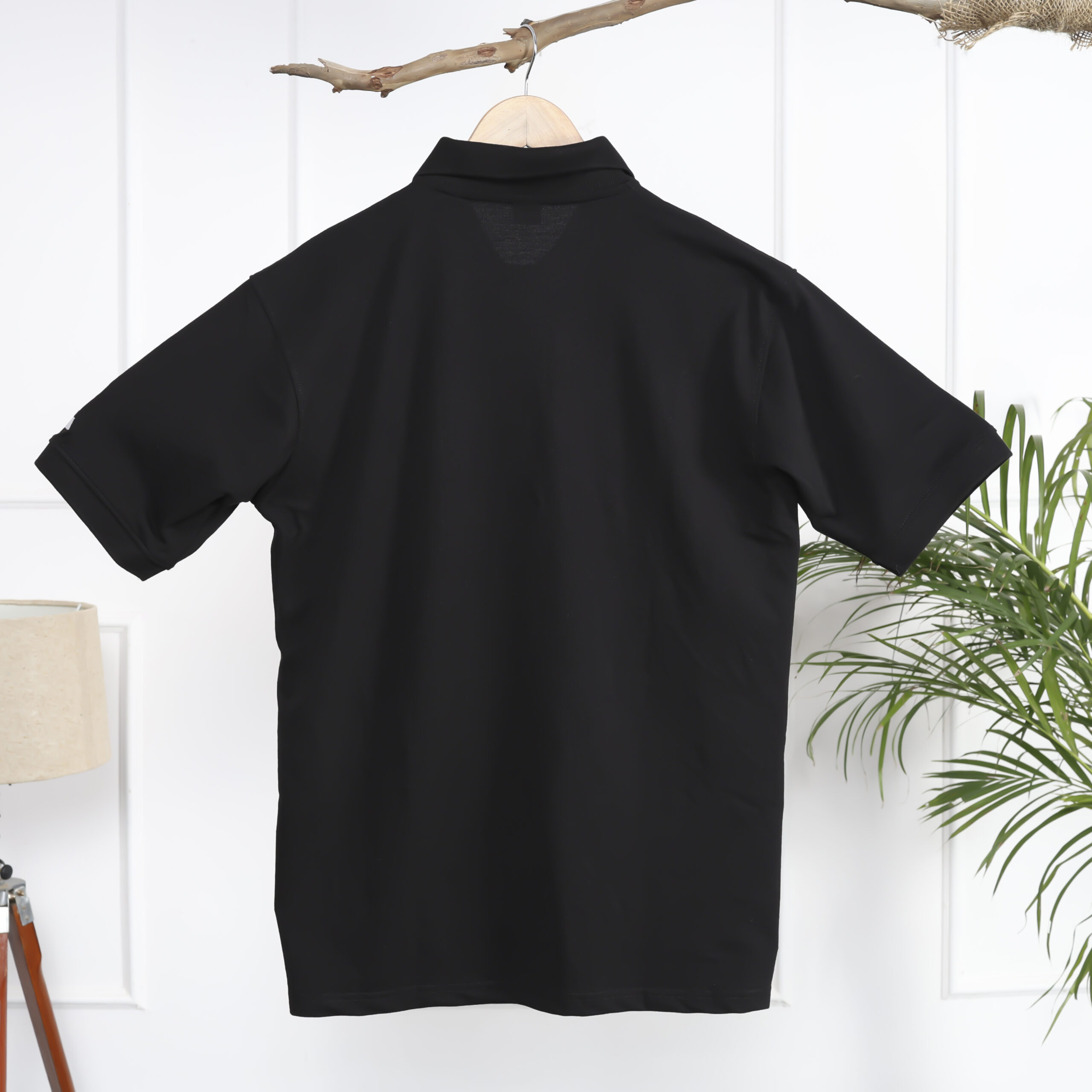Black Polo Collar T-Shirt for Men – Sagittarius Zodiac Edition - Image 2