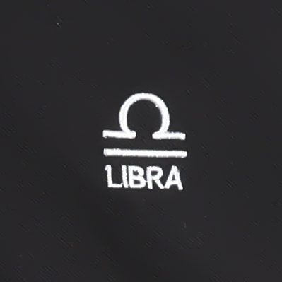 Leo Zodiac Polo Collar T-Shirt – Black - Image 4