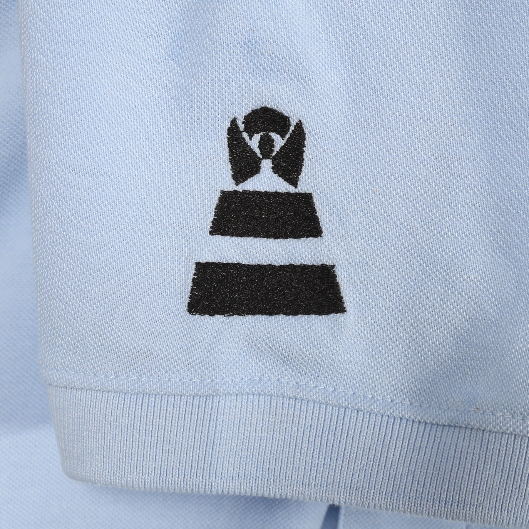 Polo Collar T-Shirt for Men – Aquarius Zodiac Edition (Sky Blue) - Image 5