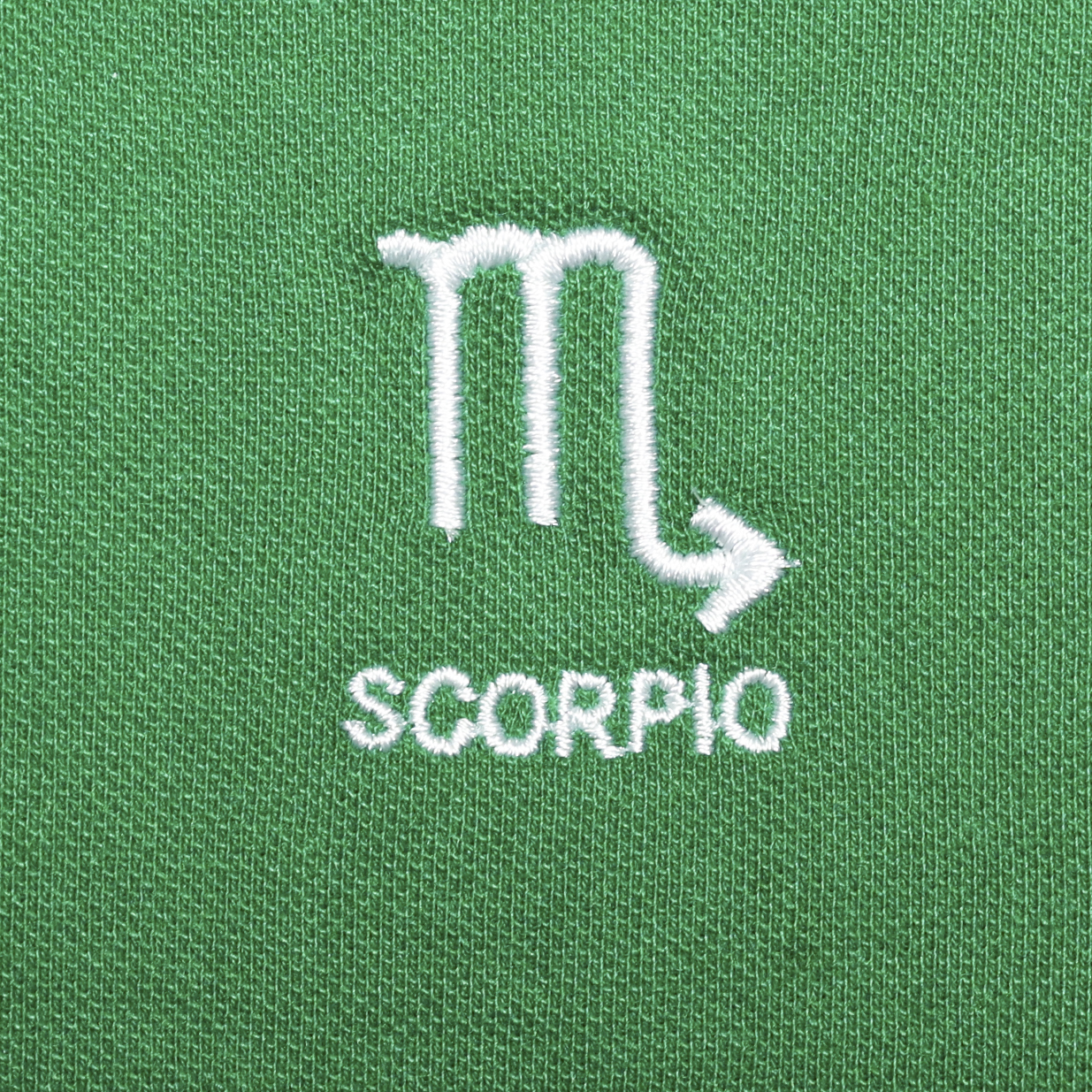 Scorpio Zodiac Polo Collar T-Shirt – Green Edition - Image 4